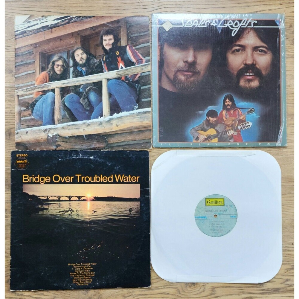 Mellow Rock Lot Of 4 Vinyl Albums Mickey Barnett, America, Seals Crofts & ELP